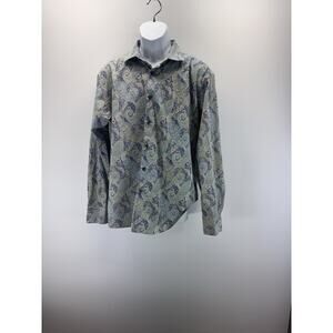 Kolte Stretch Men’s Large (16 1/2) Digital Paisley Print Shirt